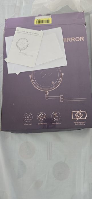 Espelho LED de maquilhagem