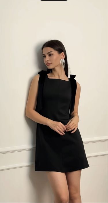 Платье плаття сукня вечірня велюр бант оксамитова Zara М