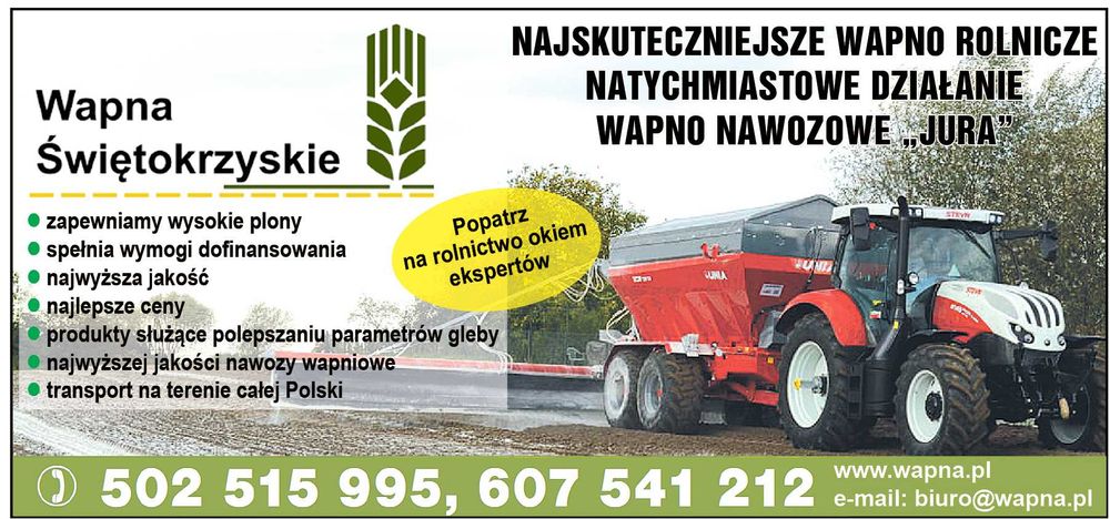 Wapno Nawozowe Węglanowe, Magnezowe, Tlenkowe, Kreda- DOTACJE!