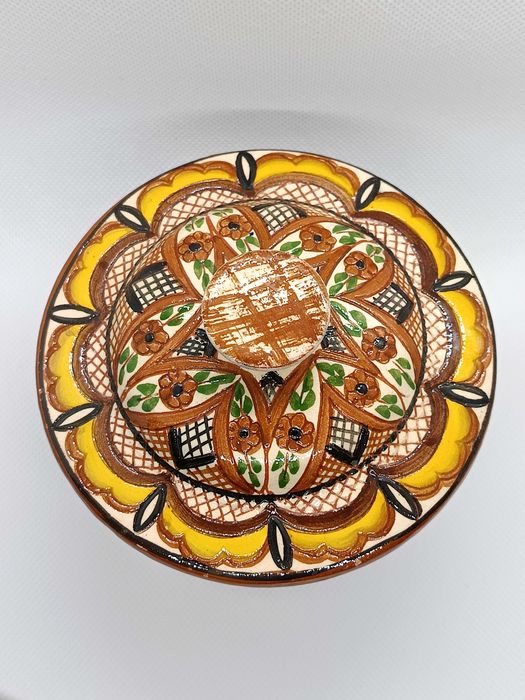 Pote alentejano em olaria pintado à mão e assinado