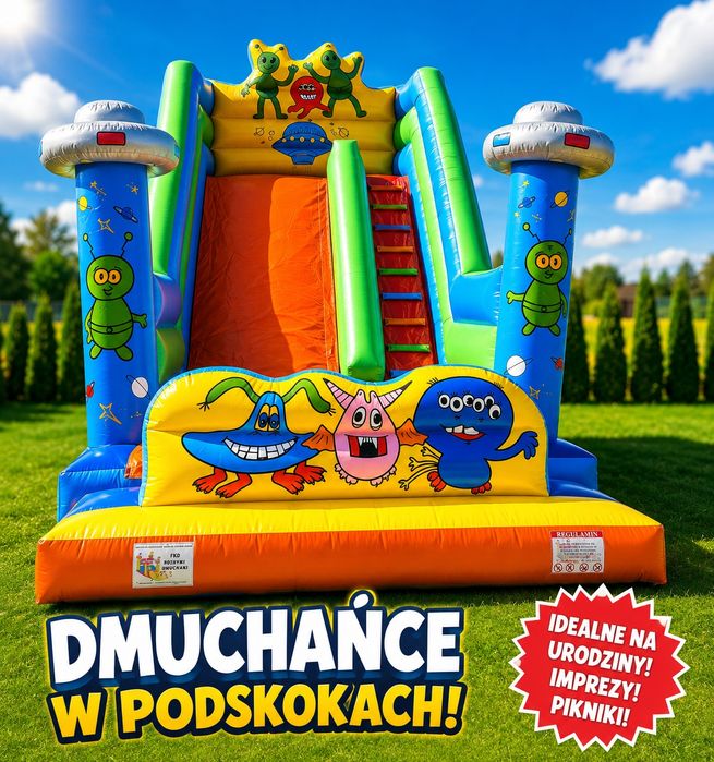 Wynajem dmuchańców, dmuchana zjeżdżalnia, dmuchany zamek, dmuchaniec * Dmuchańce w Podskokach* Profesjonalna obsługa* Super ceny*