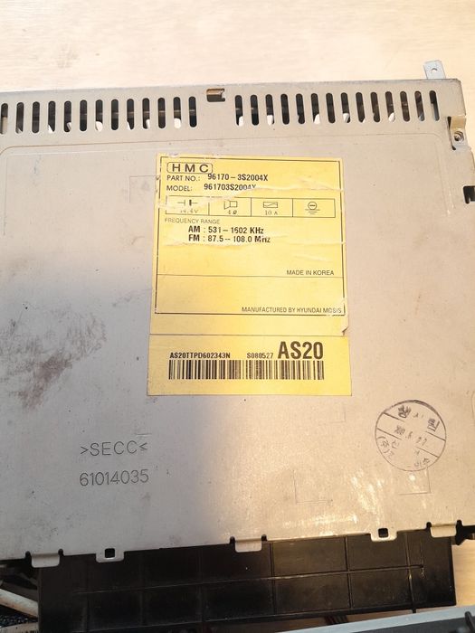 Магнітола sonata yf на запчастини