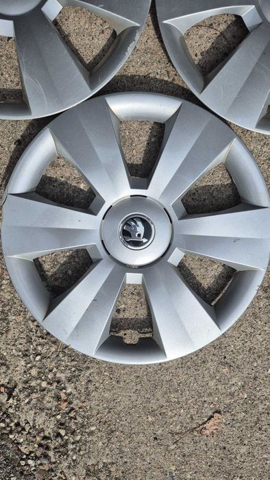 Oryginalne kołpaki SKODA 3 szt. | OEM Srebrne