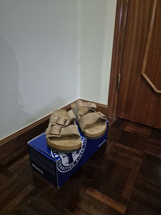 Sandálias Birkenstock Arizona em couro oleado – Tabacco Brown