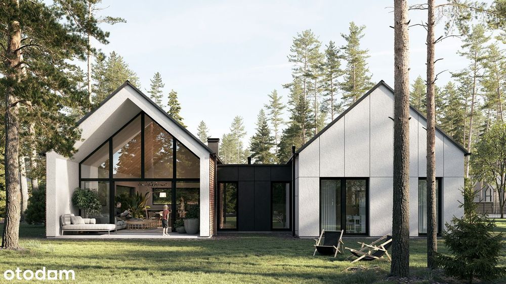 Dom z dużą działką w otulinie zieleni, standard premium