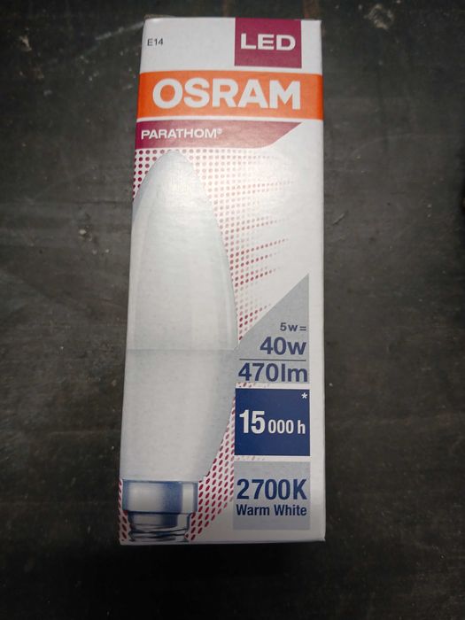 Żarówk1 LED  10 szt. świeczka E14 5W 40W 2700K OSRAM