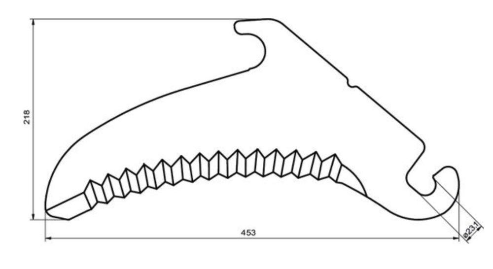 Nóż do przyczepy samozbierającej Claas Cargos Quantum 00 13.25 288.0