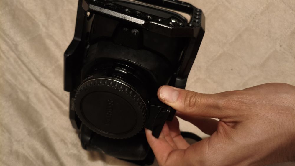 Bmpcc4k  com viltrox adapter e cage