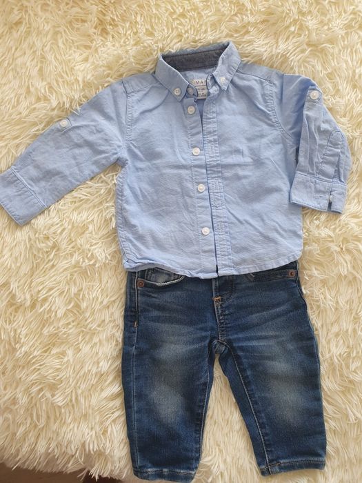 Курточка Chicco, джинси GAP, Next, сорочка Primark. 68 см