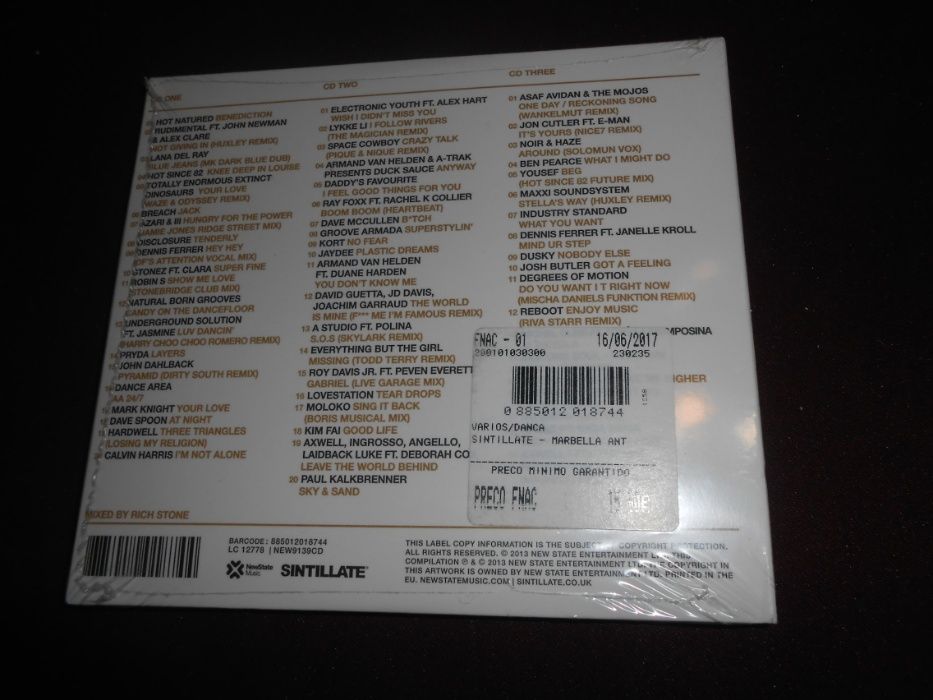Dois CDs triplos-Sintillate Marbella/Novos e selados-3 euros cada