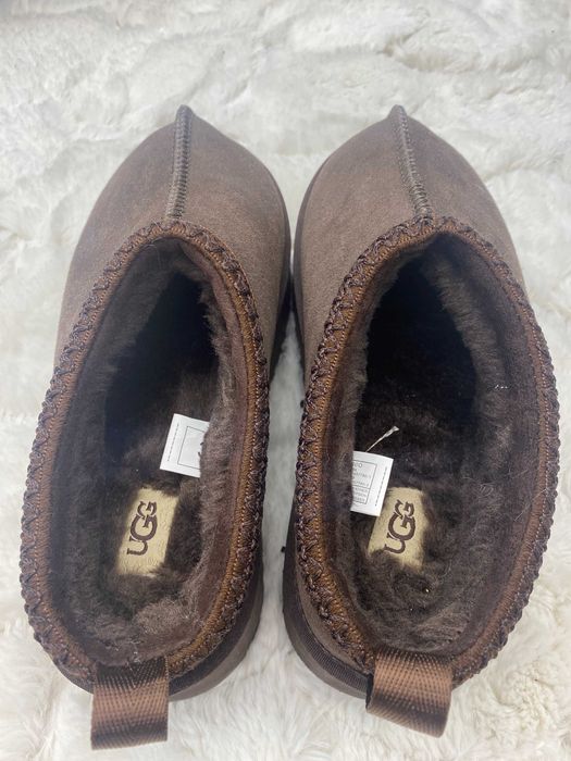 Ugg Tazz II Czekoladowe brązowe Klapki Papcie na platformie 39 nowe