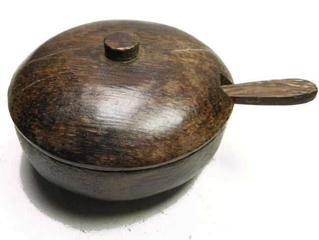 Cukierniczka CUKIERNICA Pojemnik Ciemne Drewno Kokosowe