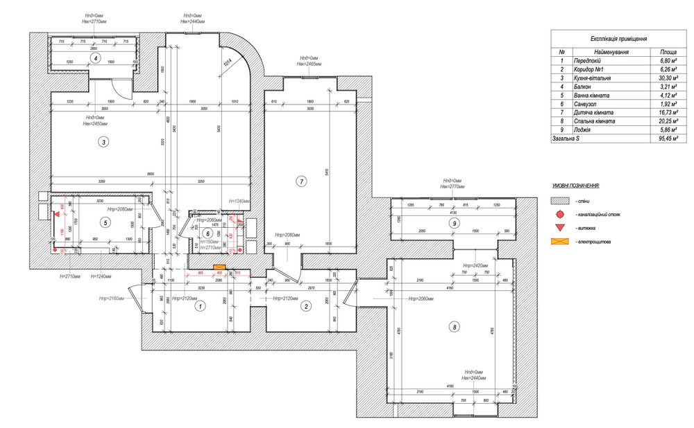 Продаж 3-кімнатної квартири 98 м² у ЖК «Чайка»