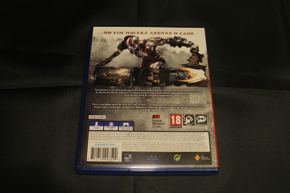 Jogo God of War III Remasterd PS4