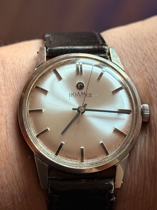 Zegatek Roamer 17jewels, 35/42mm, piekny stan, w stali, lata 60te, tarcza jak nowa