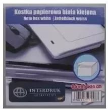 Kostka Papierowa Biała 85X85X35 Mm Klejona. Nowy Produkt