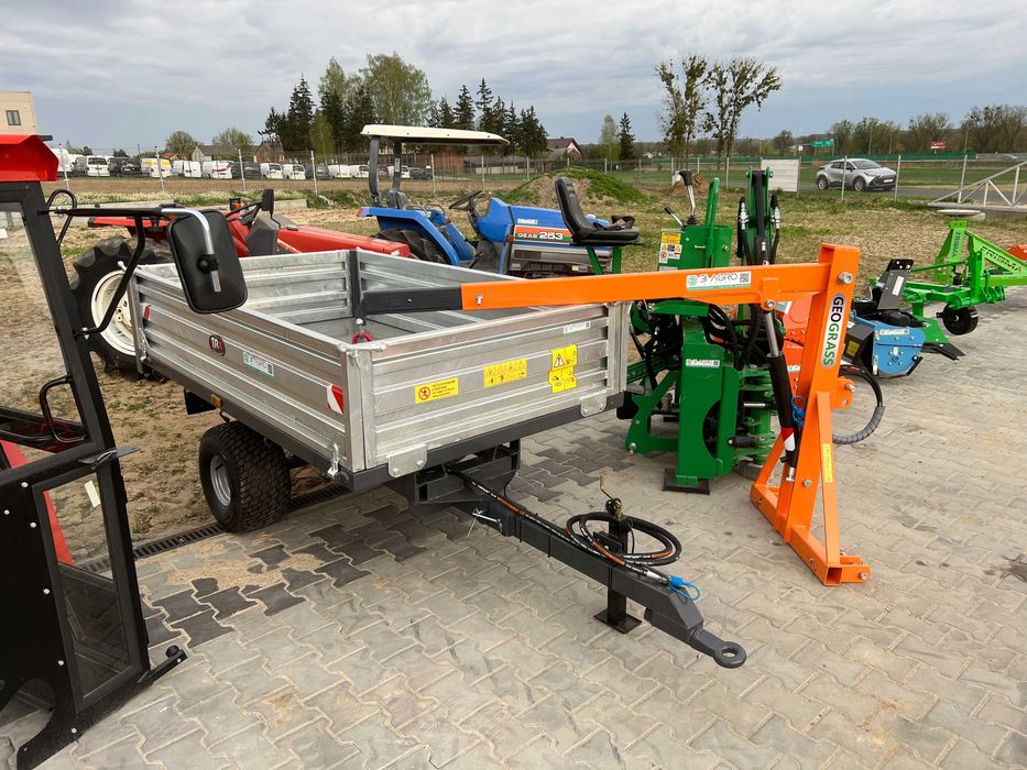 Przyczepka przyczepa 1.5 - 2T z Kiprem i oświetleniem TANdem -RATY--