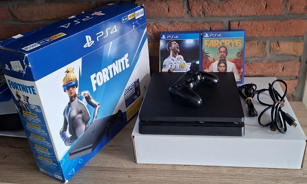 Konsola playstation 4 ps4 Slim 500GB jak Nowa + Farcry 6
