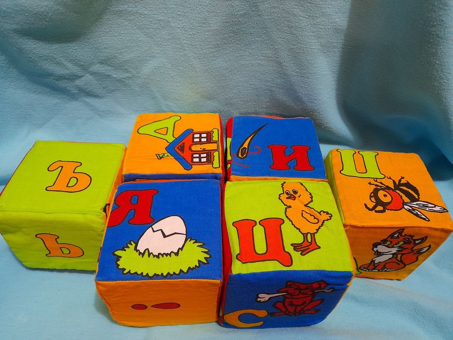 Набір м'яких кубиків , 6 шт для малят