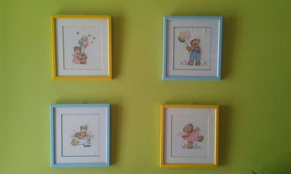 Quadros em ponto cruz