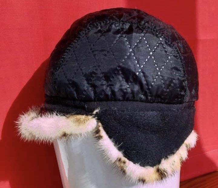Норковая шапка высокого качества. Меховая шапка. Фуражка из норки