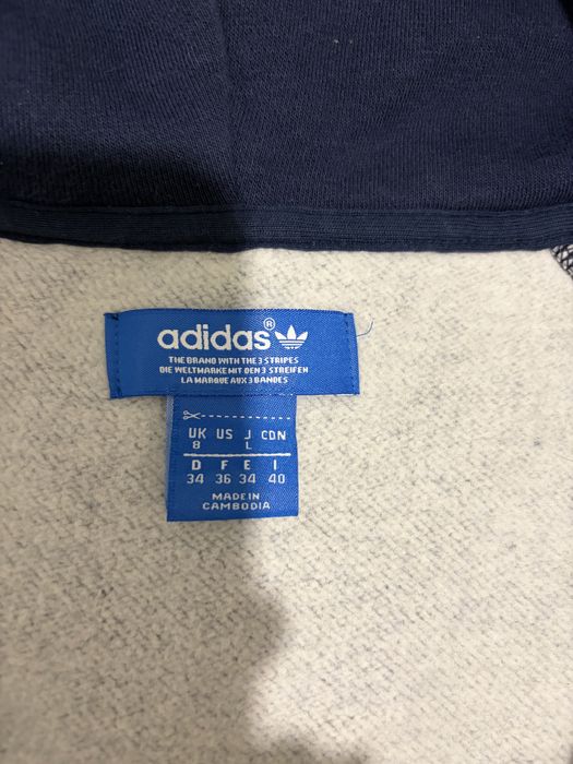Зіп-худі Adidas р.164 / L / 11-12-13 синій меланж