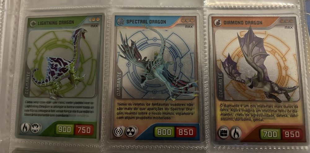Três dragões diamante Invizimals Nova Aliança 5€ / cada