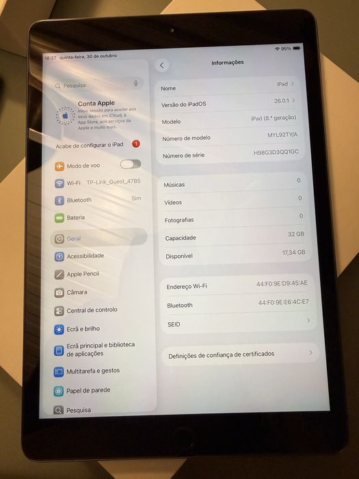 Apple iPad 10.2" 8th Generation 2020 Space Grey64739753326082122