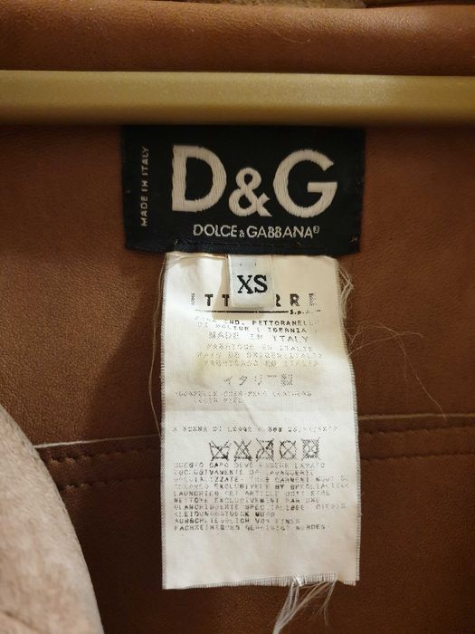 Dolce & Gabbana AW2001 Бежева замшева куртка