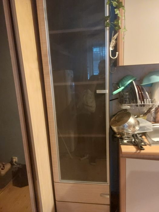 Słupek brązowo kremowy