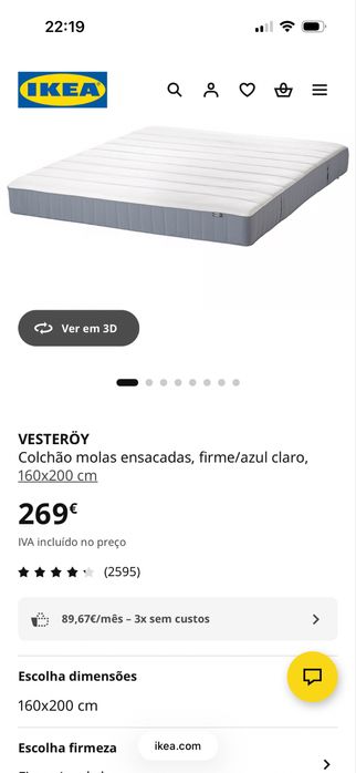 Colchao vesteroy ikea