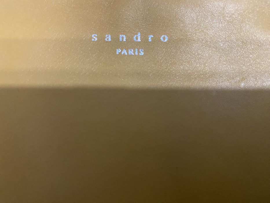 Sandro Paris косметичка кожаная