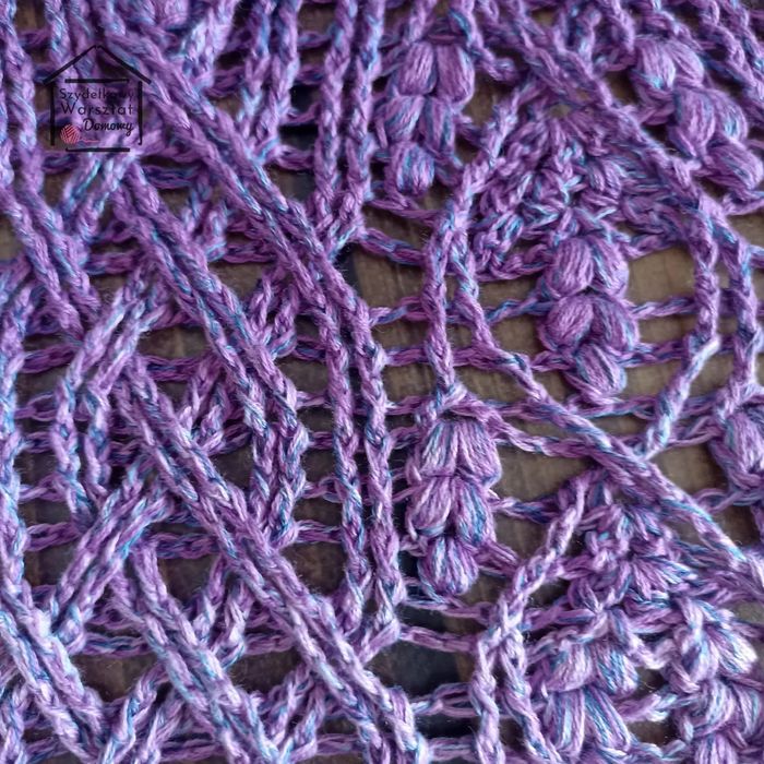 Szydełkowa chusta - 100% rękodzieło