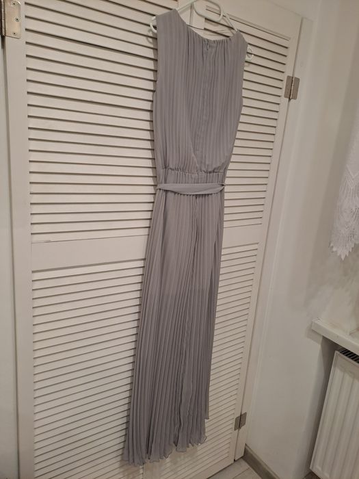 Długa szara  sukienka rozm 38