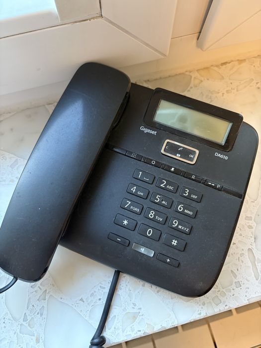 Telefon stacjonarny Gigaset DA610  czarny telefon domowy