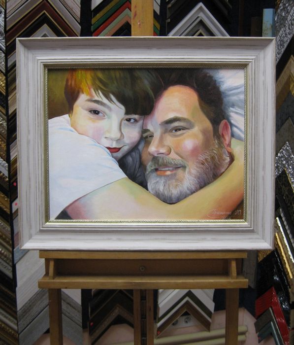 " Парный портрет маслом по фото 35/45 см./ Портрет олійними фарбами "