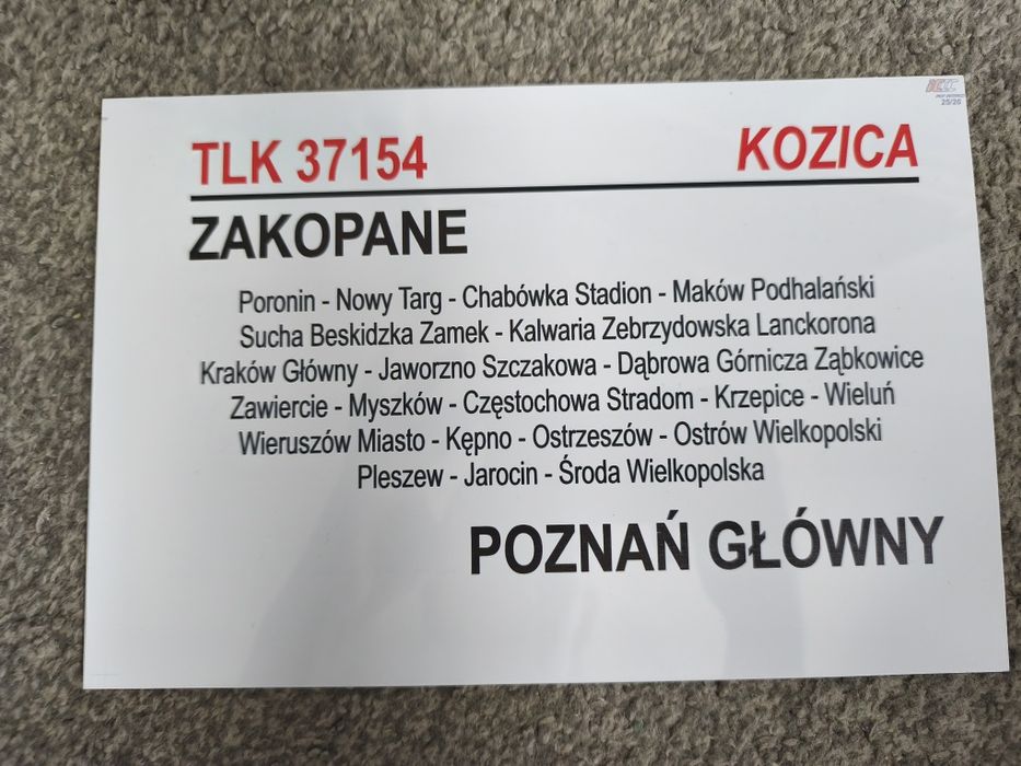 Tablica relacyjna TLK ( IC )