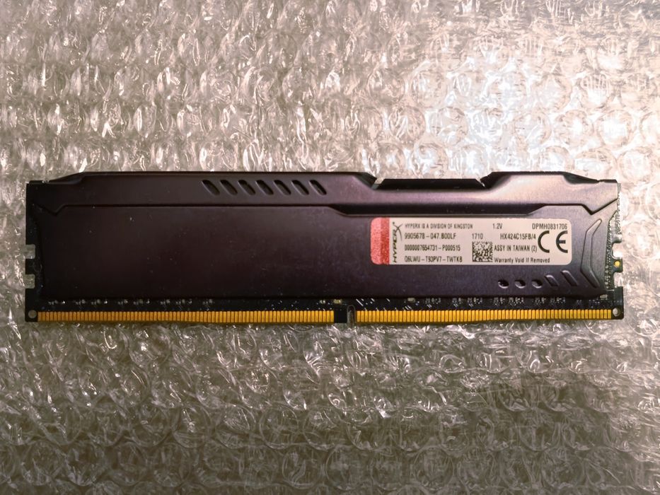 RAM HyperX Fury DDR4 avariada