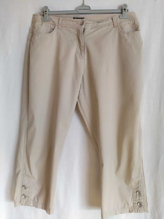 spodnie beżowe z bawełny