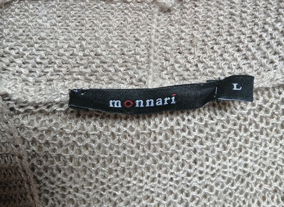 Beżowy, ażurowy kardigan, R. L