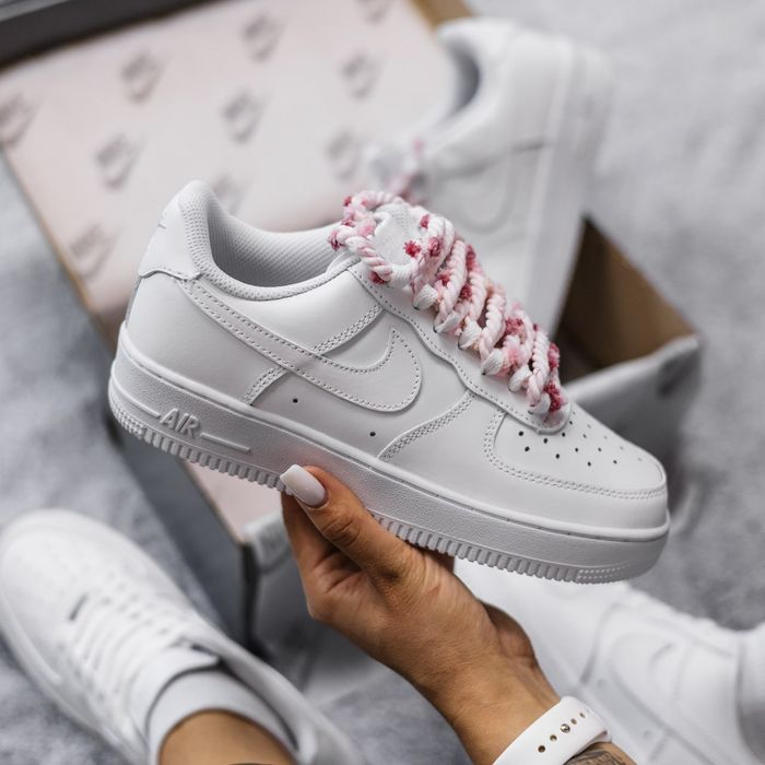 Кросівки Nike Air Force 1 Low Rope Laces premium | Кроссовки Найк жіночі чоловічі