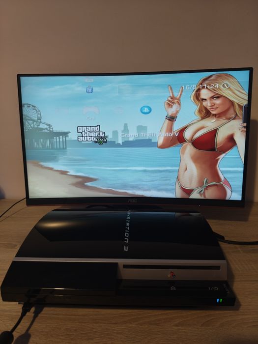 Konsola Sony PlayStation 3 ps3 fat play do grania zestaw pad plej