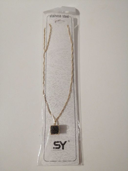 Łańcuszek kostka czarna