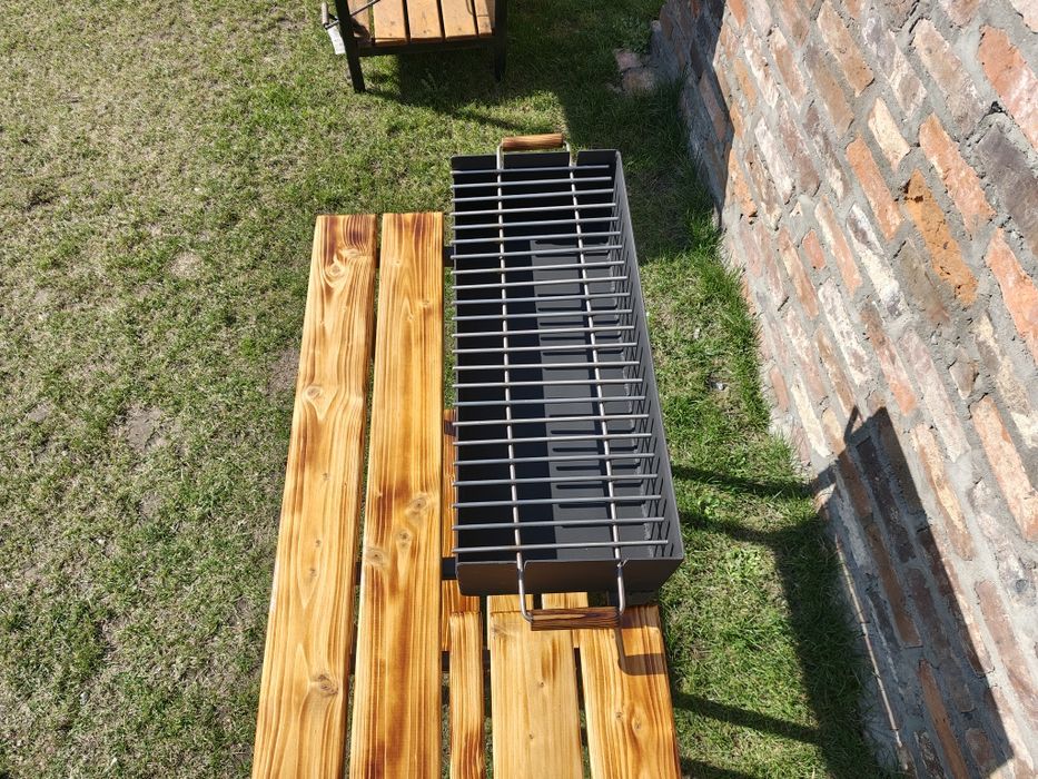 Grill solidny, blacha 3mm, ruszt 6mm stał nierdzewna