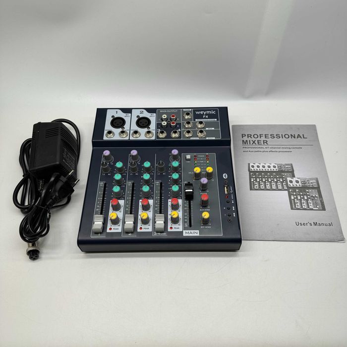 4-kanałowy profesjonalny MIKSER WEYMIC F4 USB Bluetooth