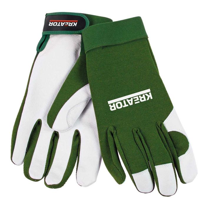 Skórzane rękawice ogrodowe, ochrona przed cierniami, kolcami XXL