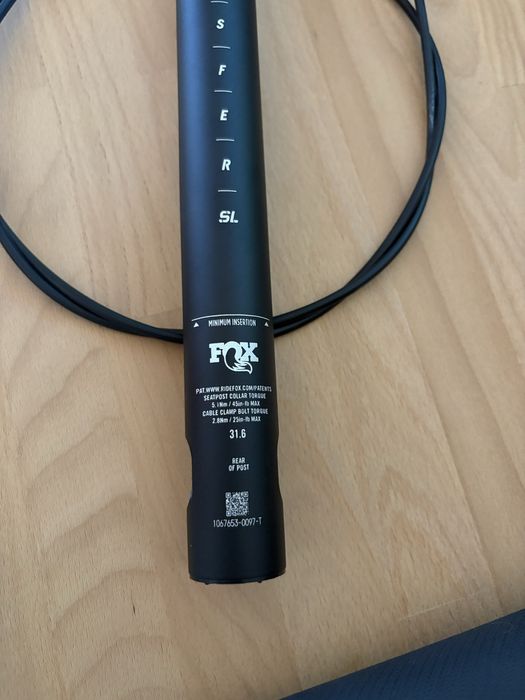 Espigou selim FOX Transfer SL Performance Elite 31.6