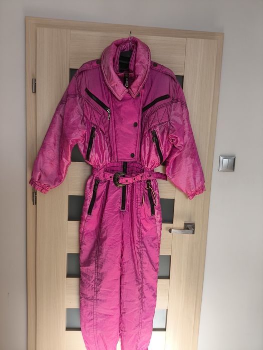 Kombinezon narciarski 38 vintage Rodeo w pięknym różowym kolorze