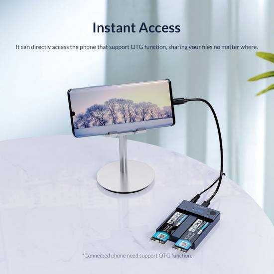 Stacja dokująca Orico M.2 PCIe MVMe - USB-C 3.2 Gen 2 (M2P2-C3-C