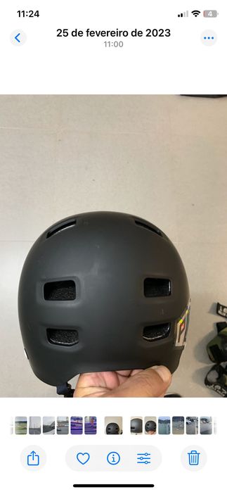 Capacetes de skate como novos!